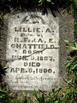 CHATFIELD Lillie A 1887-1890 grave.jpg
